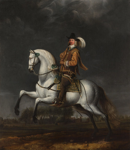 Portrait of Johan Wolfert van Brederode (1599-1655) – toegeschreven aan Jan van Rossum Vintage Portrait Art Print | Wall Art Poster