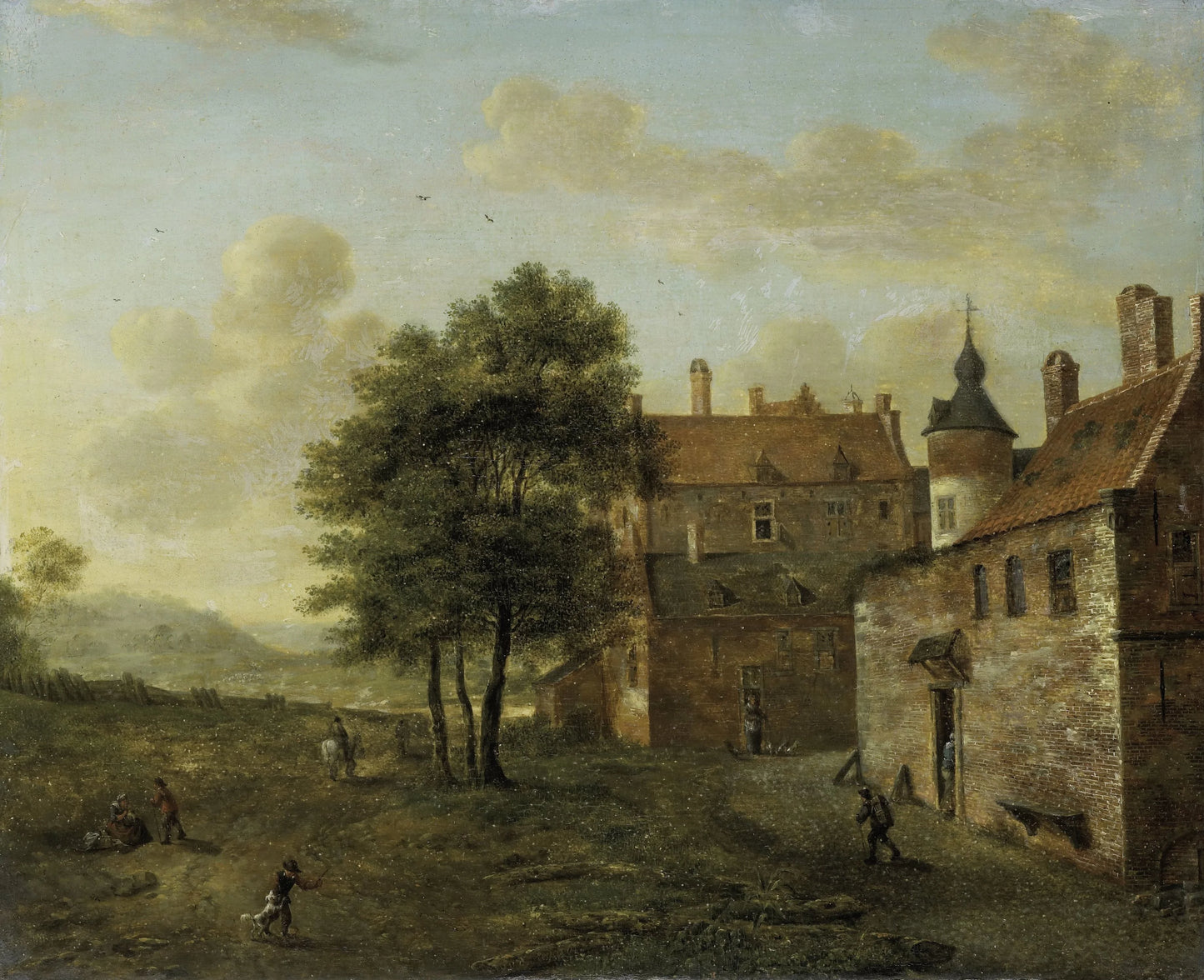 A Country Home – Jan van der Heyden (mentioned on object) Vintage Art Print | Wall Art Poster