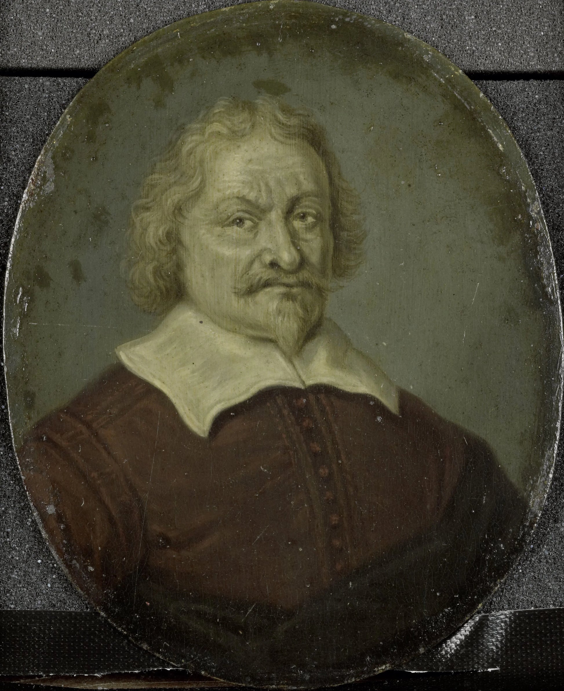 Portrait of David or Daniel Lingelbach I, Founder of the Nieuwe Doolhof (New Labyringh), Amsterdam – Arnoud van Halen Vintage Portrait Art Print | Wall Art Poster
