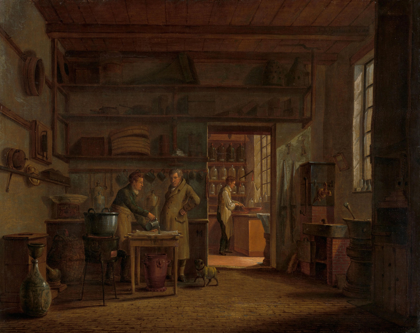 The Distillery of Apothecary A. d'Ailly – Johannes Jelgerhuis Vintage Art Print | Wall Art Poster