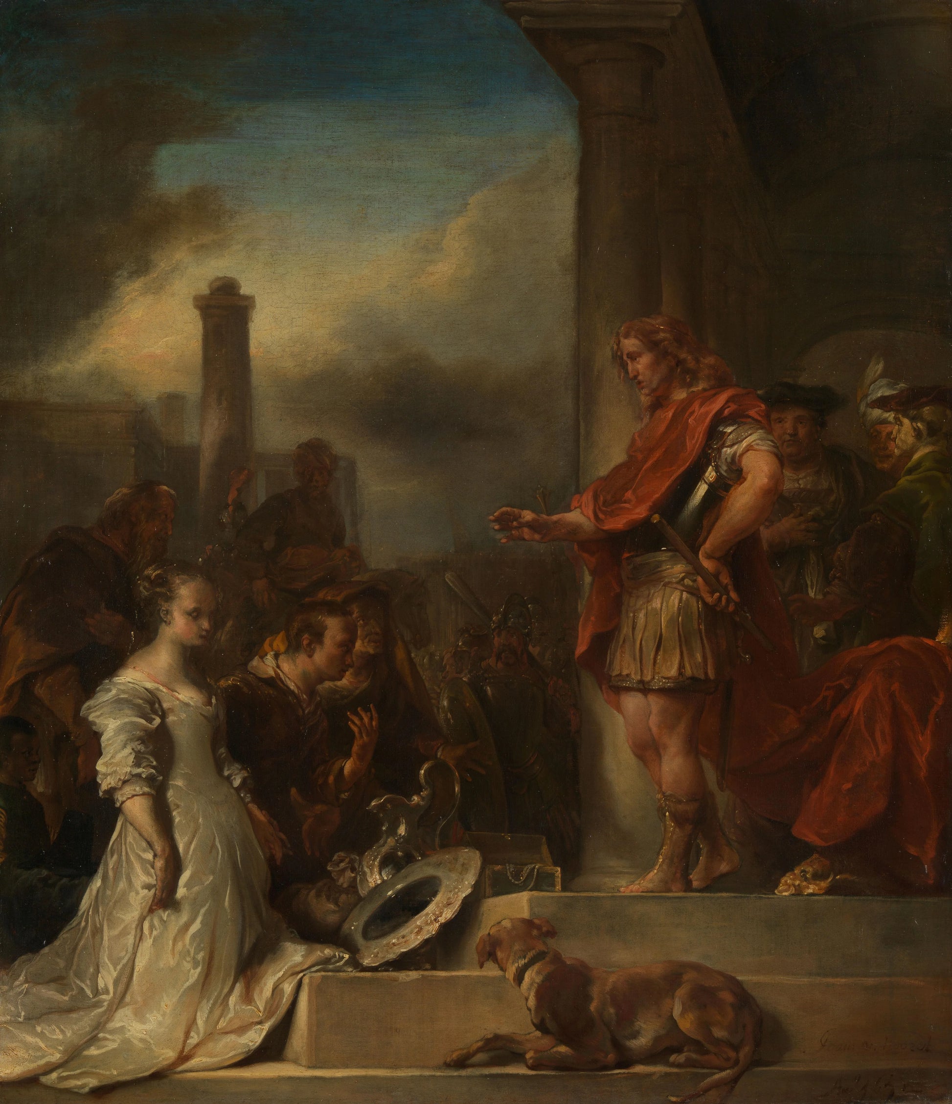 The continence of Scipio – Jan van Noordt (1623-1676) Vintage Art Print | Wall Art Poster