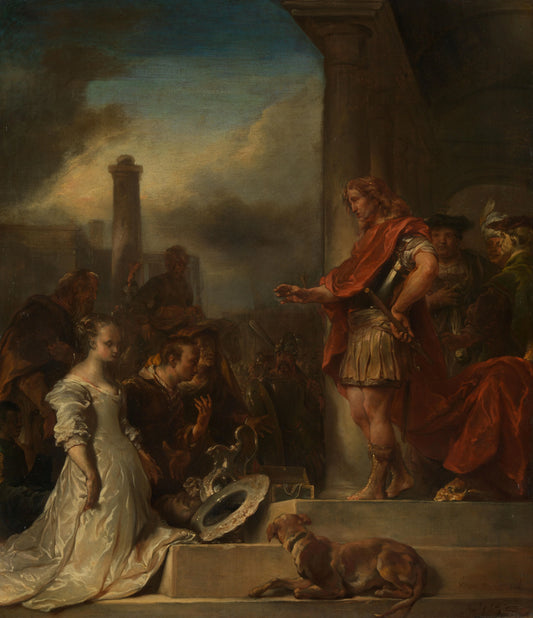 The continence of Scipio – Jan van Noordt (1623-1676) Vintage Art Print | Wall Art Poster