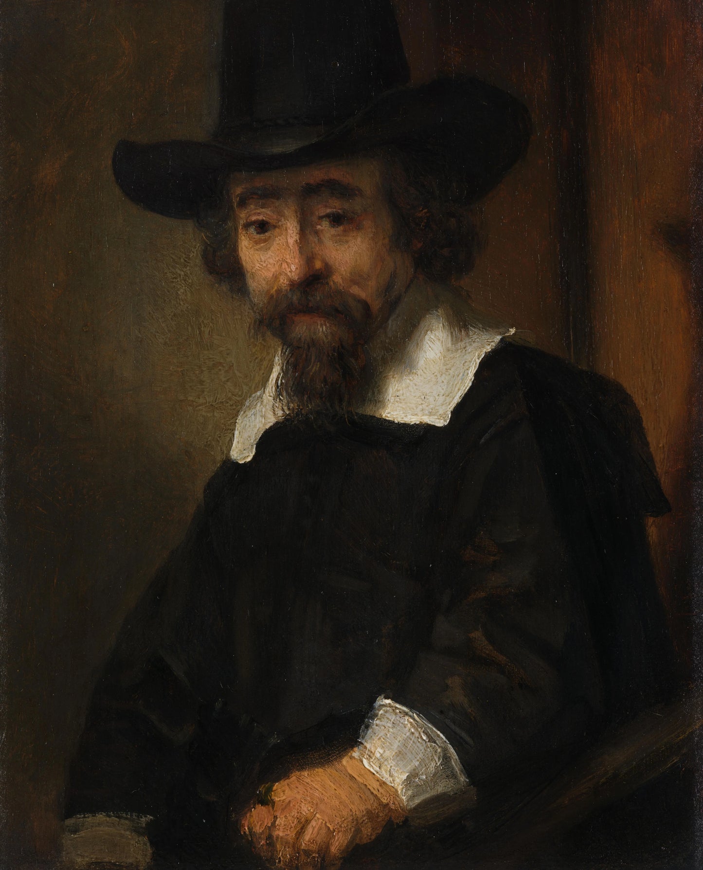 Portrait of Dr Ephraïm Bueno – Rembrandt van Rijn Vintage Portrait Art Print | Wall Art Poster