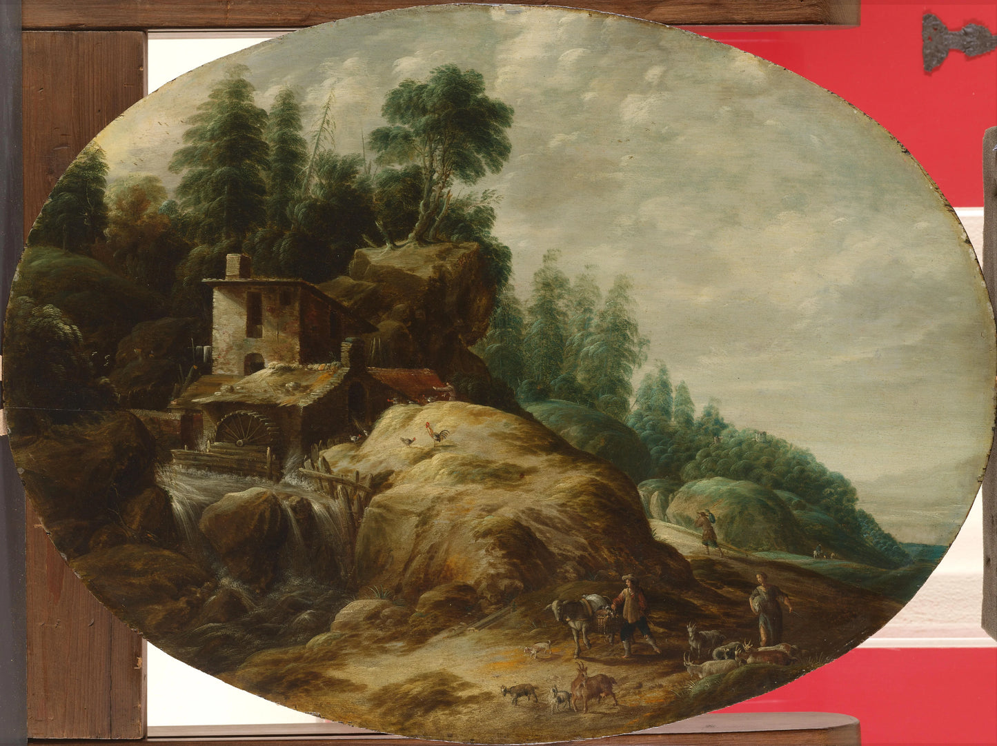 Watermill by a Wooded Outcrop – Gillis Peeters (I) Vintage Landscape Art Print | Wall Art Poster