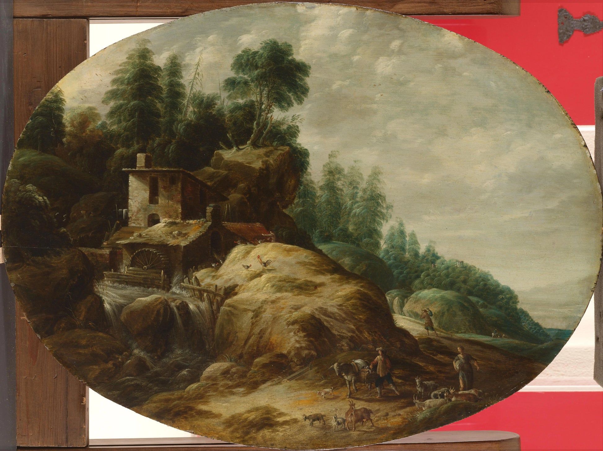 Watermill by a Wooded Outcrop – Gillis Peeters (I) Vintage Landscape Art Print | Wall Art Poster