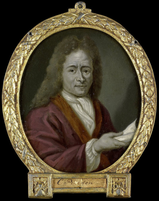 Portrait of Christoffel Pierson, Poet in Gouda – Arnoud van Halen Vintage Portrait Art Print | Wall Art Poster