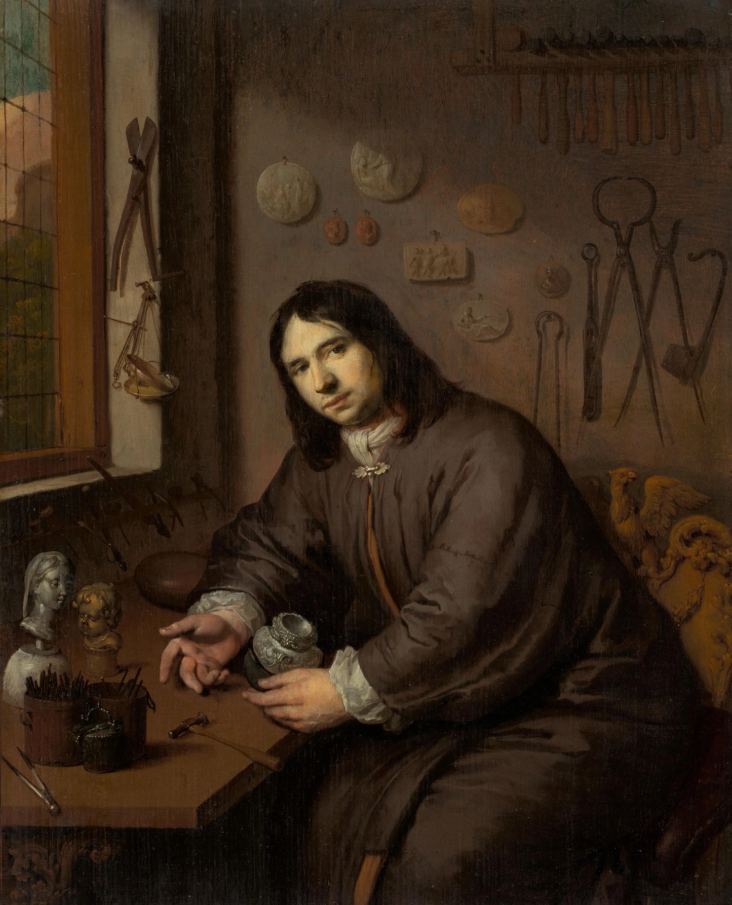 Portrait of a Goldsmith – anonymous Vintage Portrait Art Print | Wall Art Poster