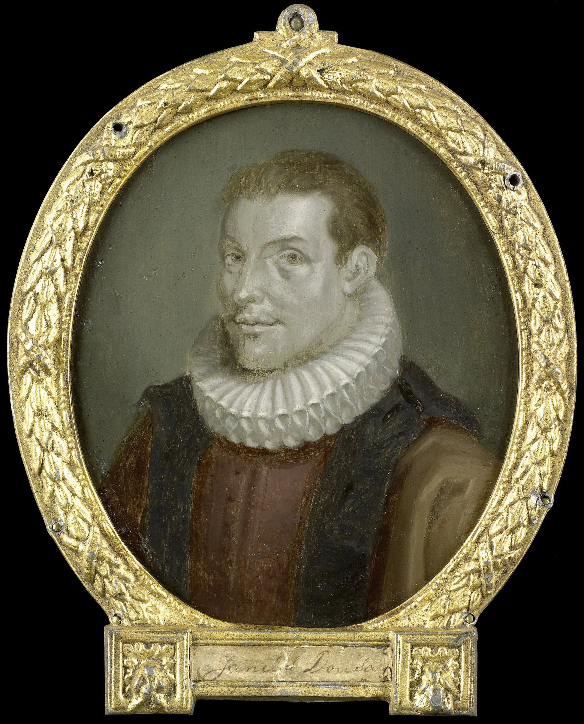 Portrait of Johan van der Does the Younger, Librarian in Leiden – Arnoud van Halen Vintage Portrait Art Print | Wall Art Poster