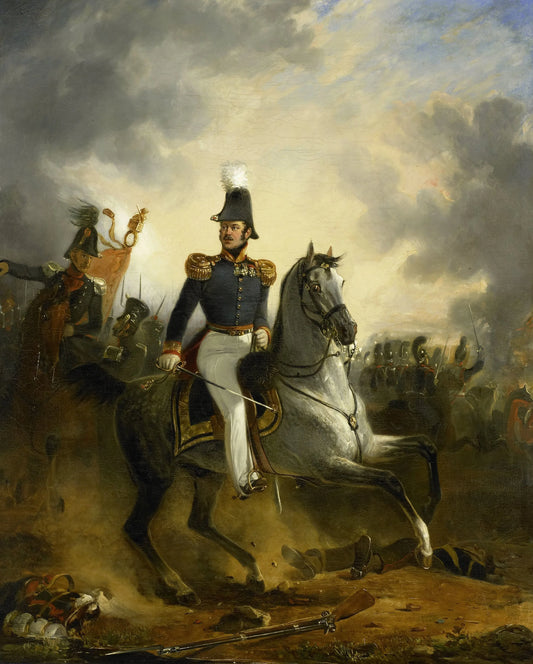 Lieutenant-General Frederik Knotzer in the Battle of Houthalen, during the 10 Days' Campaign, 1831 – Nicolaas Pieneman Vintage Art Print | Wall Art Poster