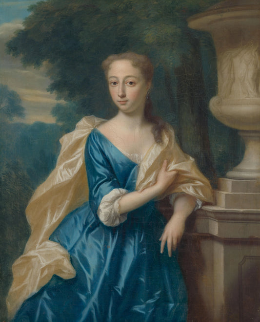 Justina Johanna Ramskrammer (1702-98), Wife of Isaac Parker – Philip van Dijk Vintage Portrait Art Print | Wall Art Poster