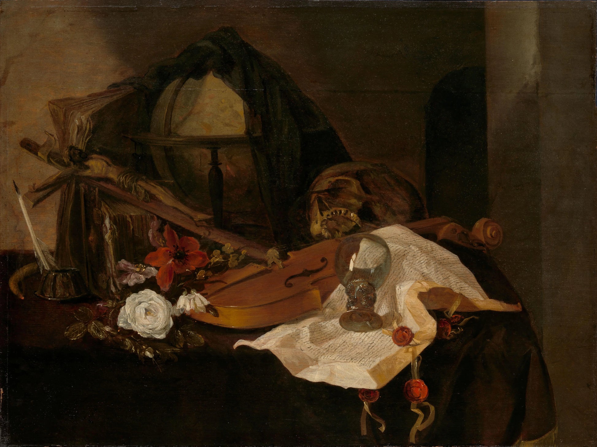 Vanitas Still Life – Jacques de Claeuw Vintage Still Life Art Print | Wall Art Poster