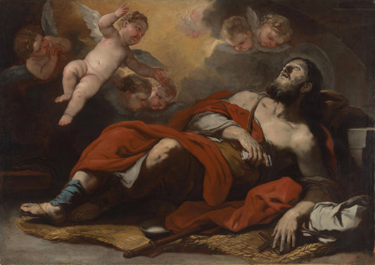 De heilige Alexis – Luca Giordano Vintage Art Print | Wall Art Poster