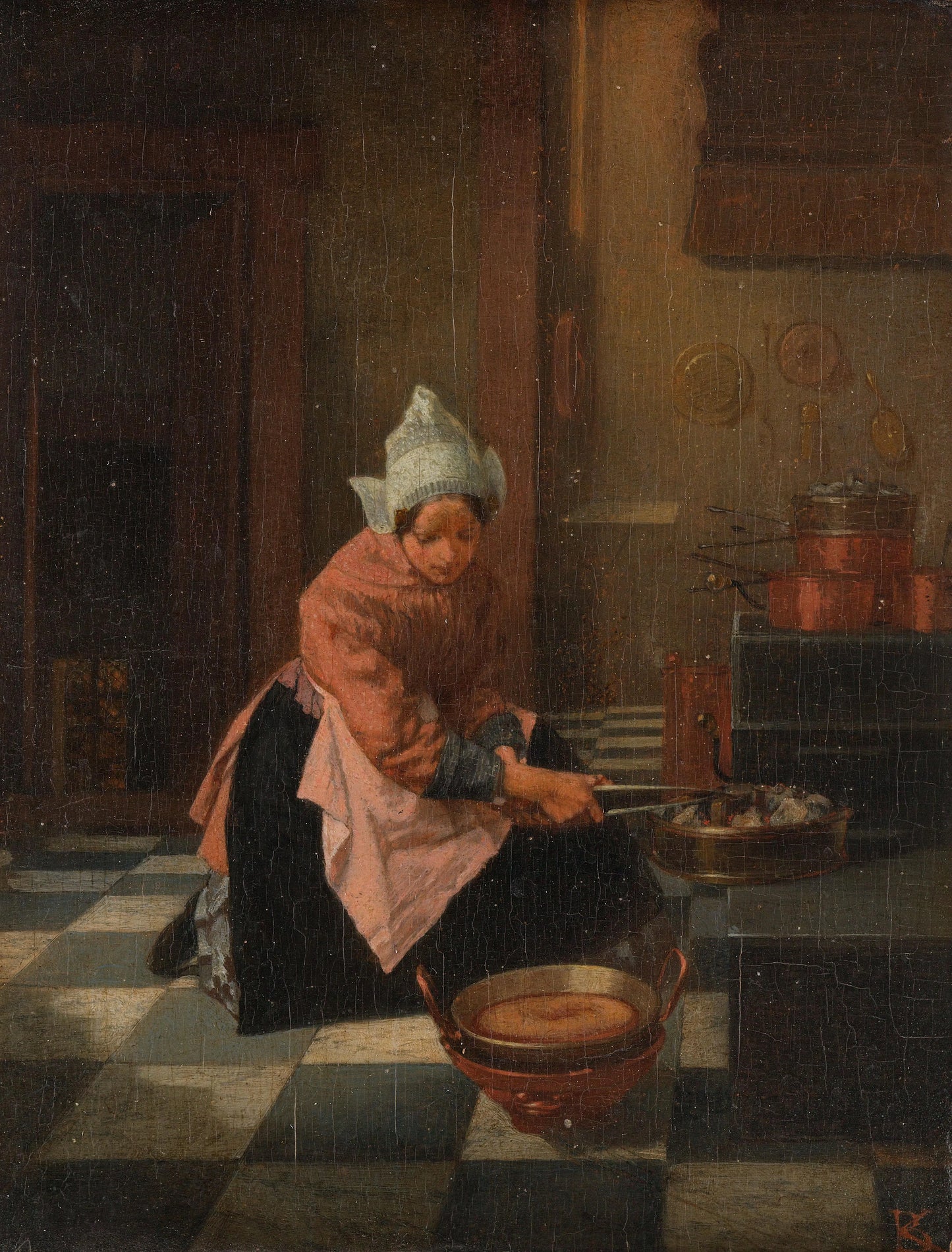 The Waffle Baker – Alexander Hugo Bakker Korff (vermeld op object) Vintage Still Life Art Print | Wall Art Poster