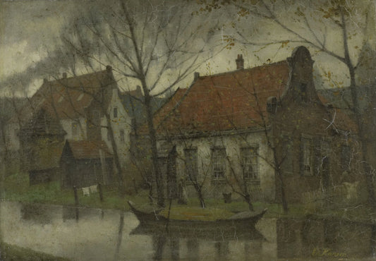 View in a Village – Eduard Karsen Vintage Art Print | Wall Art Poster