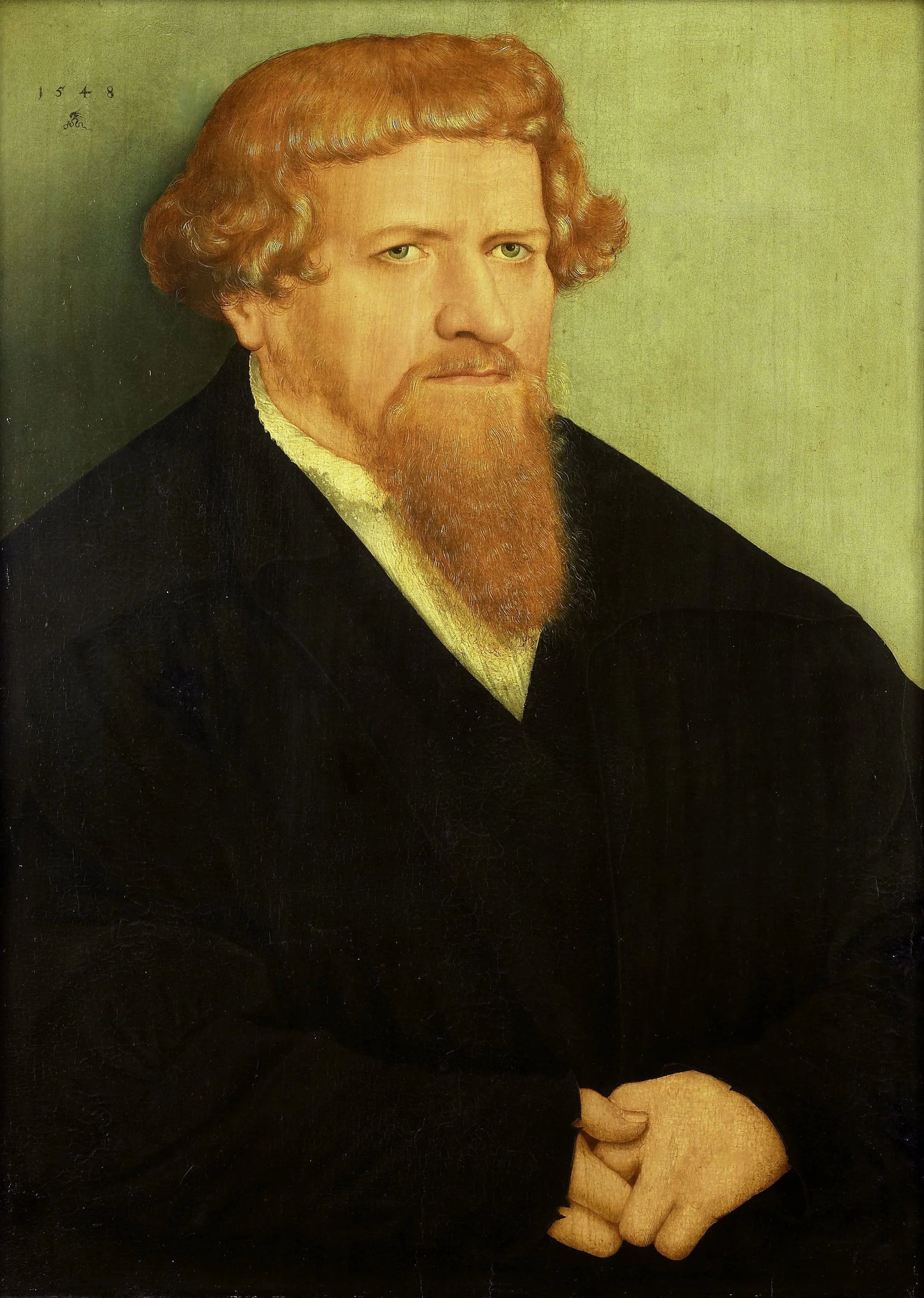 Portrait of a Man – attributed to Lucas Cranach (II) Vintage Portrait Art Print | Wall Art Poster