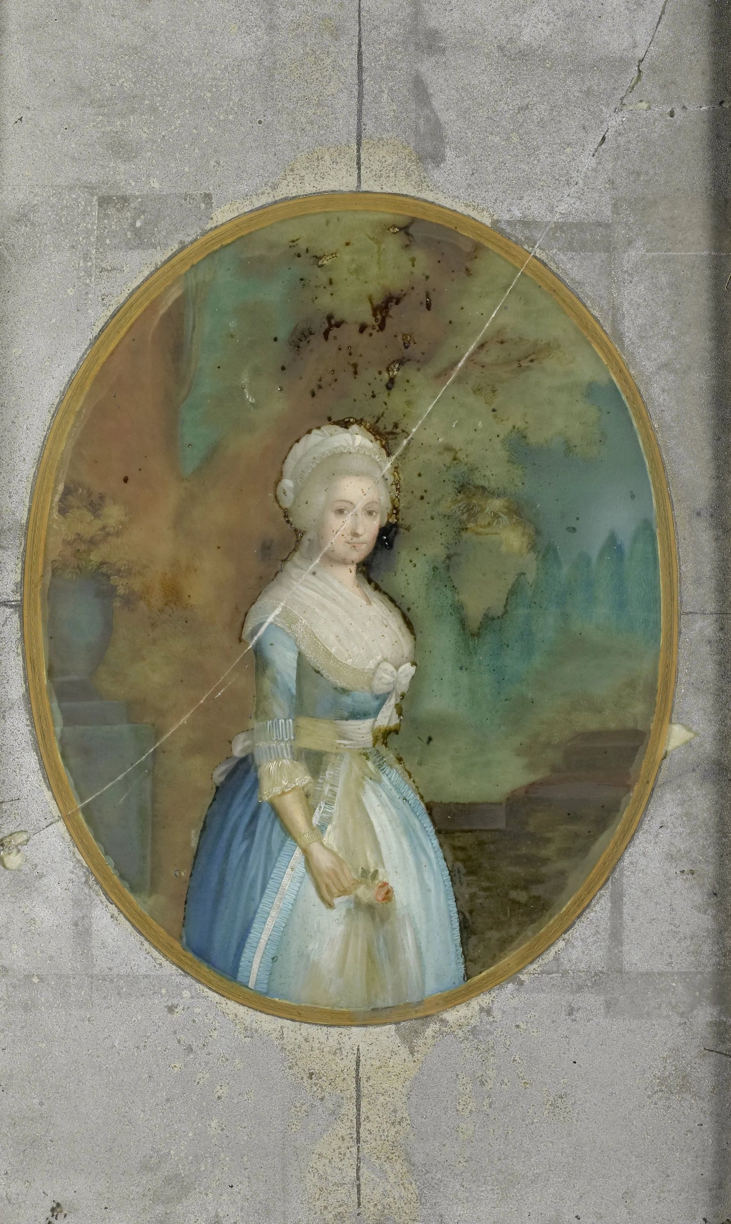 Portrait of a Woman in eighteenth-century Costume – anonymous Vintage Portrait Art Print | Wall Art Poster