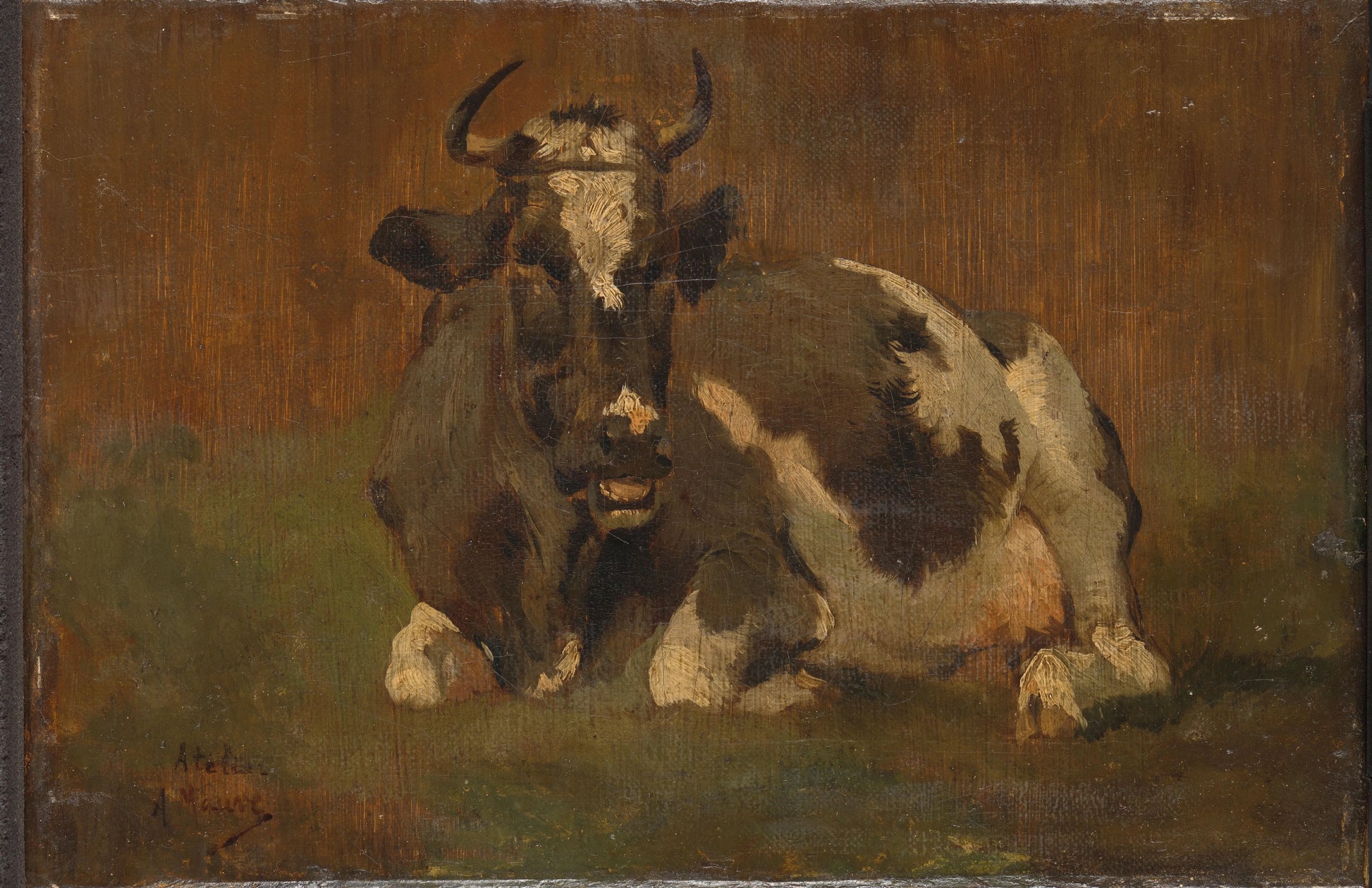 Lying Cow – Anton Mauve Vintage Animal Study Art Print | Wall Art Poster