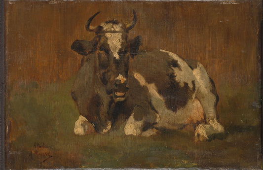 Lying Cow – Anton Mauve Vintage Animal Study Art Print | Wall Art Poster