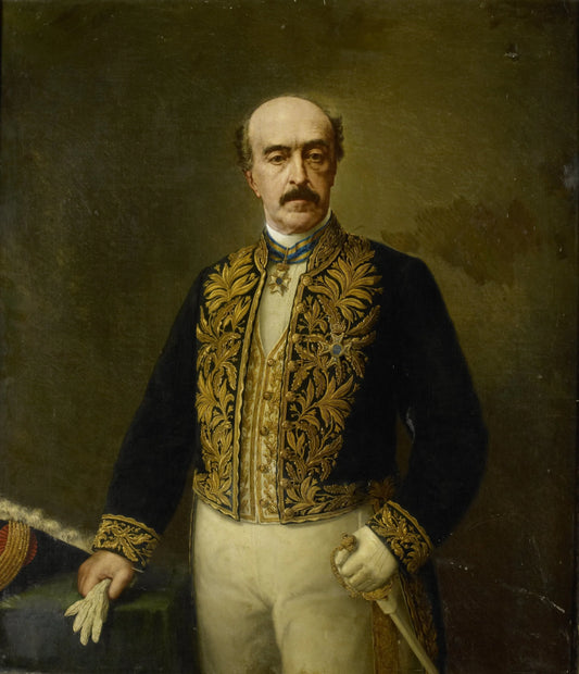Otto van Rees (1823-92). Gouverneur-generaal (1884-88) – anoniem Vintage Portrait Art Print | Wall Art Poster