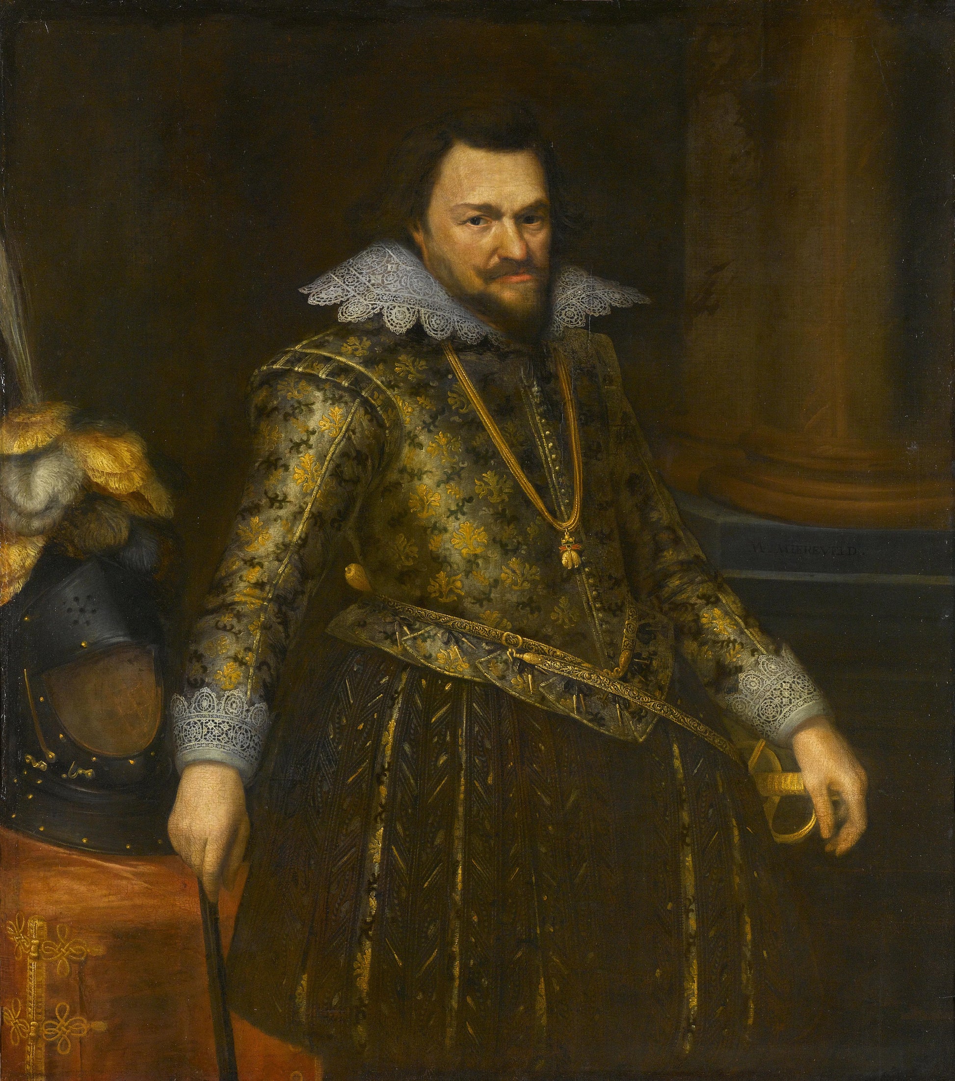 Portrait of Philips Willem (1554-1618), Prince of Orange – Michiel Jansz van Mierevelt (signed by artist) Vintage Portrait Art Print | Wall Art Poster