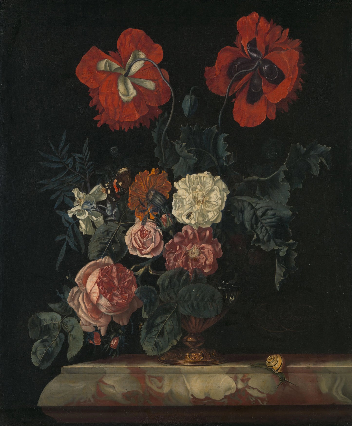 Still Life with Flowers – Nicolaes Lachtropius Vintage Still Life Art Print | Wall Art Poster