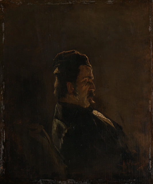 Portrait of Pieter Frederik van Os, Painter – Anton Mauve (eigenhandig gesigneerd) Vintage Portrait Art Print | Wall Art Poster