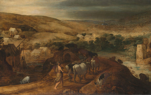 Hercules Steals the Oxen of Geryon – Joos de Momper (II) Vintage Landscape Art Print | Wall Art Poster