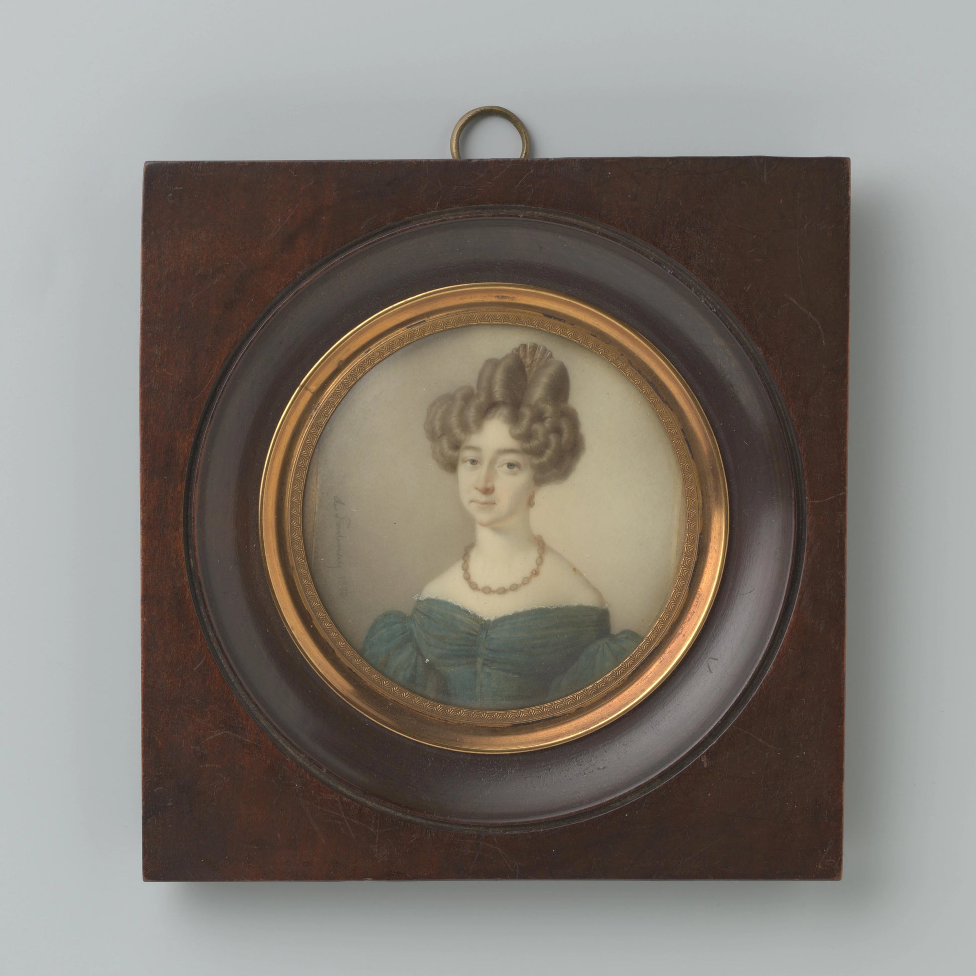 Portretminiatuur Geertruida Anna Elisabeth Hoffmann – Louis Henri de Fontenay Vintage Art Print | Wall Art Poster
