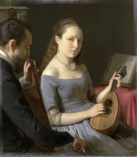 The Duet – Charles van Beveren Vintage Art Print | Wall Art Poster