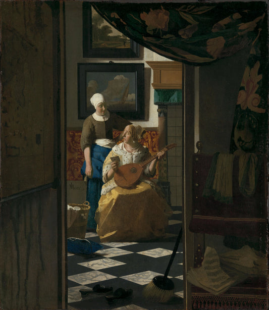 The Love Letter – Johannes Vermeer Vintage Seascape Art Print | Wall Art Poster