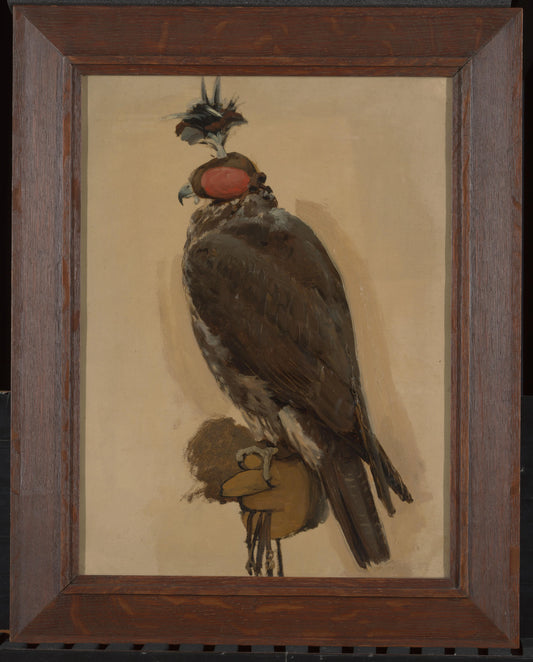 Portret van de giervalk Zoë – Pierre Louis Dubourcq Vintage Animal Study Art Print | Wall Art Poster