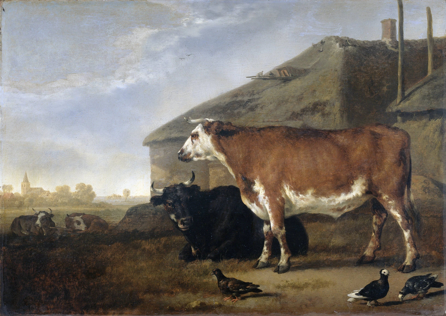 Cattle – Abraham van Calraet Vintage Animal Study Art Print | Wall Art Poster