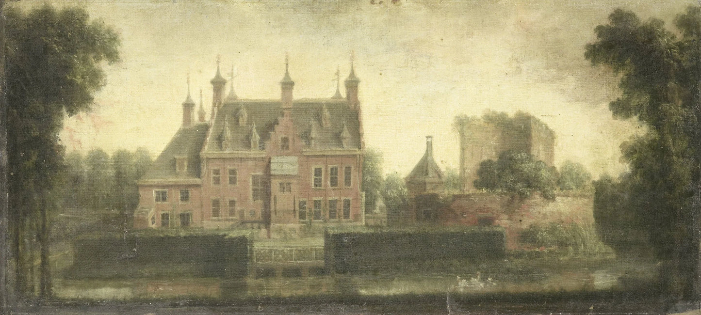 Castle of Nieuw Teylingen – Niels Rode Vintage Art Print | Wall Art Poster