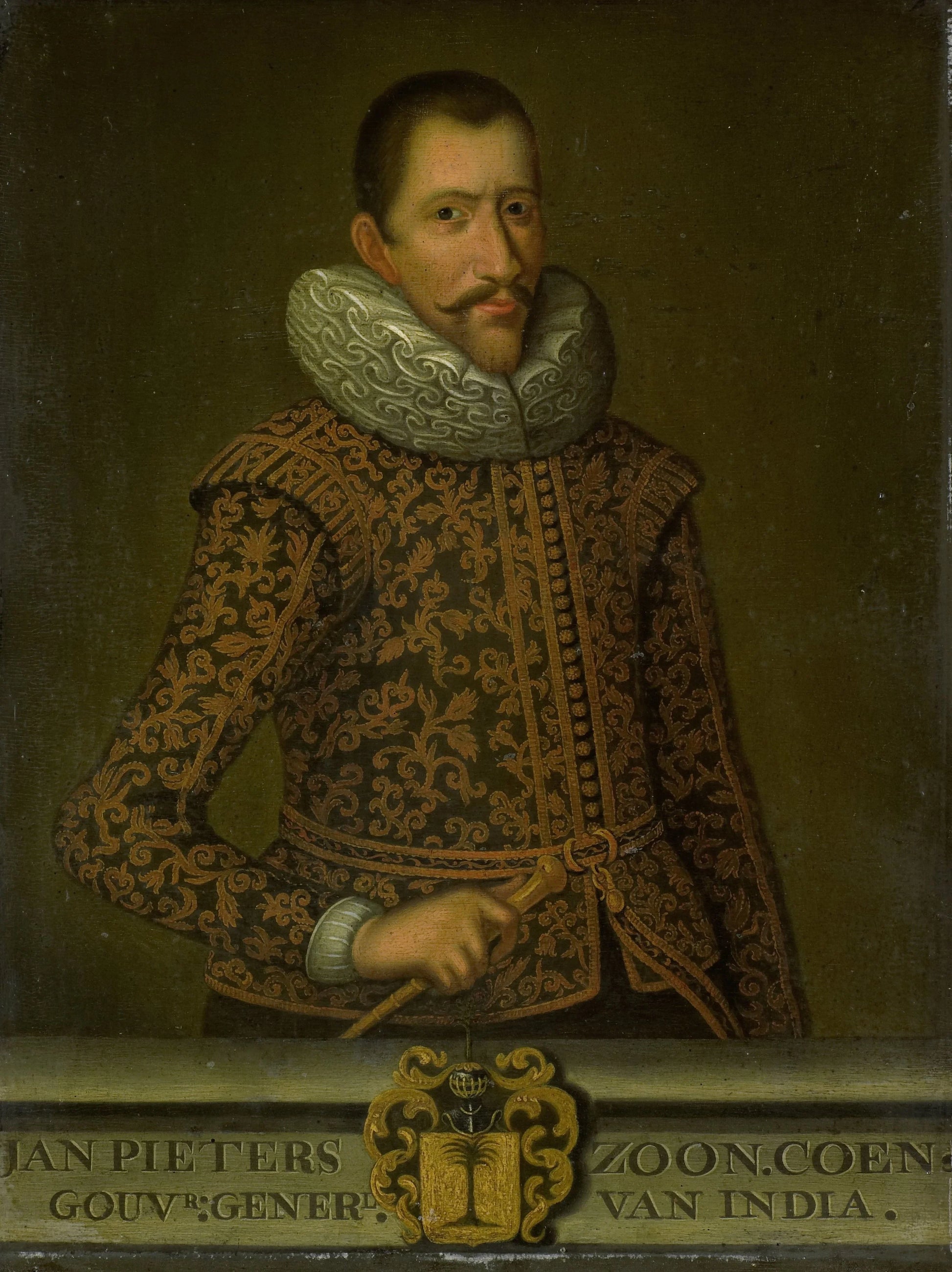 Portrait of Jan Pietersz Coen, Governor-General of the Dutch East Indies – copy after anonymous Vintage Portrait Art Print | Wall Art Poster