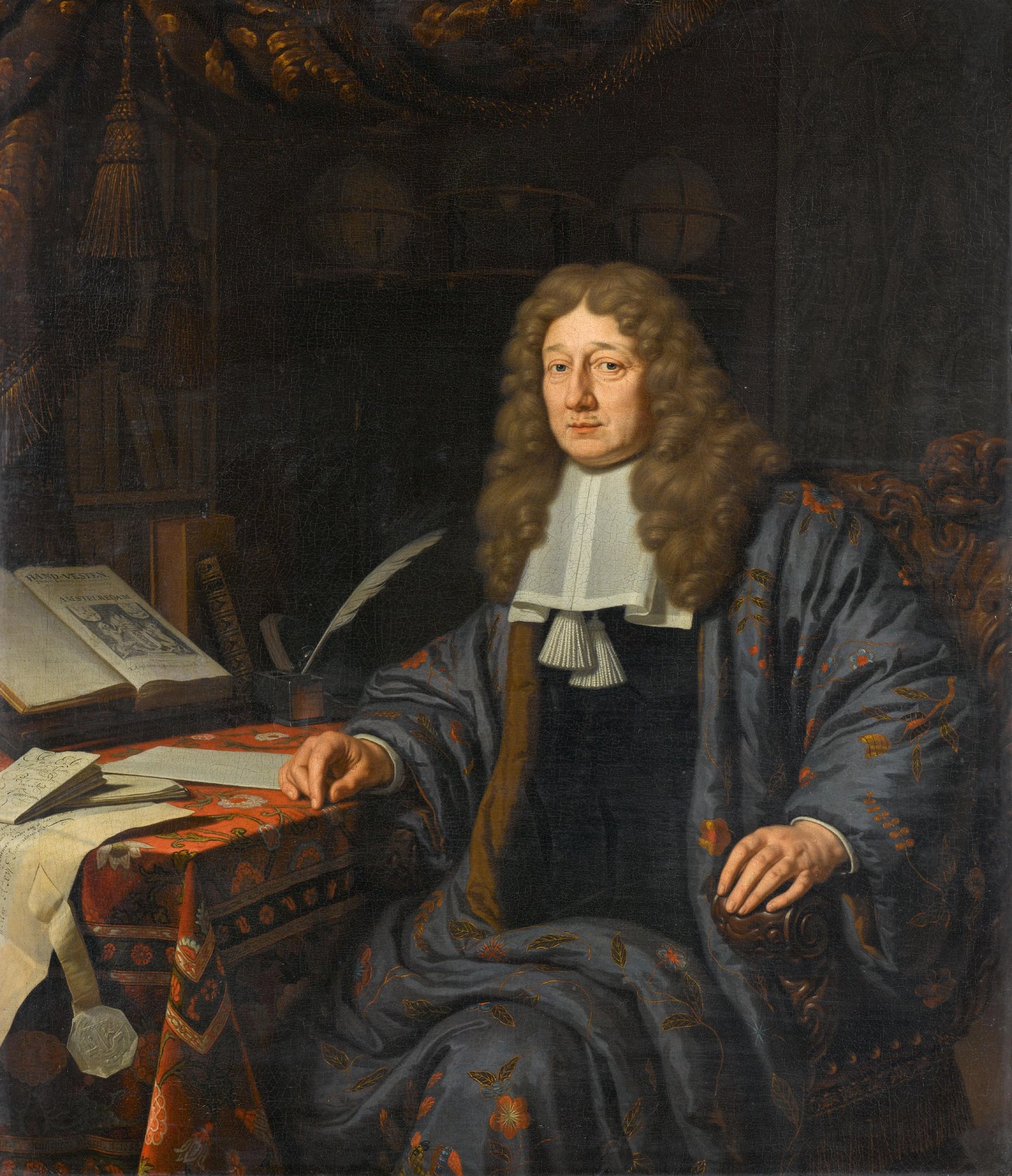 Portrait of Johannes Hudde – Michiel van Musscher Vintage Portrait Art Print | Wall Art Poster