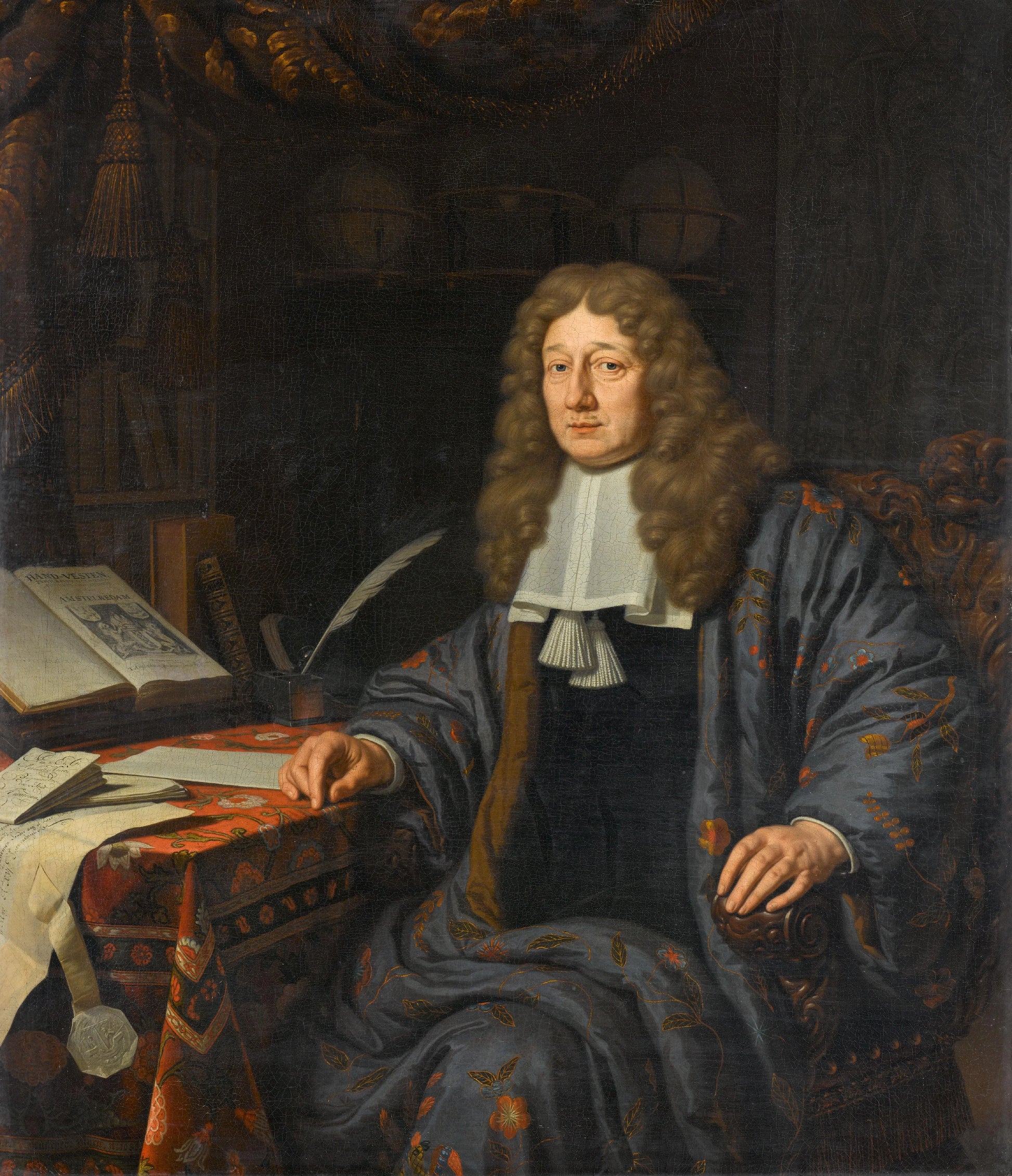 Portrait of Johannes Hudde – Michiel van Musscher Vintage Portrait Art Print | Wall Art Poster