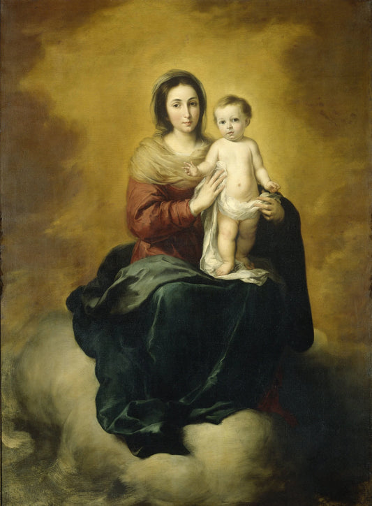 Virgin and Child – Bartolomé Esteban Murillo Vintage Art Print | Wall Art Poster