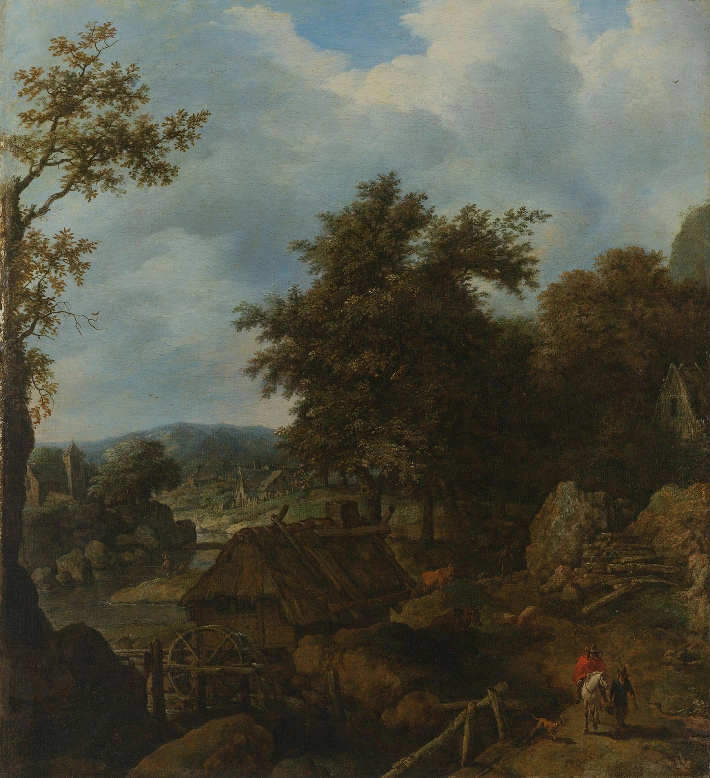 Swedish Landscape with a Water Mill – Allaert van Everdingen Vintage Landscape Art Print | Wall Art Poster