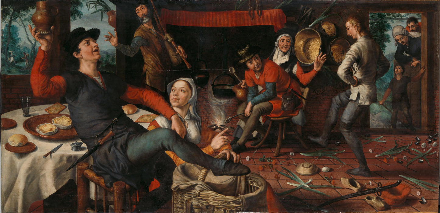 The Egg Dance – Pieter Aertsen Vintage Art Print | Wall Art Poster
