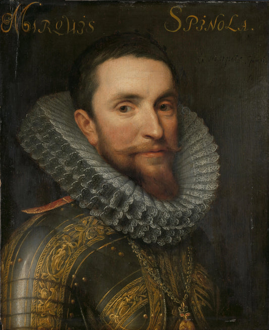 Portrait of Ambrogio Spinola (1569-1630) – atelier van Michiel Jansz. van Mierevelt Vintage Portrait Art Print | Wall Art Poster