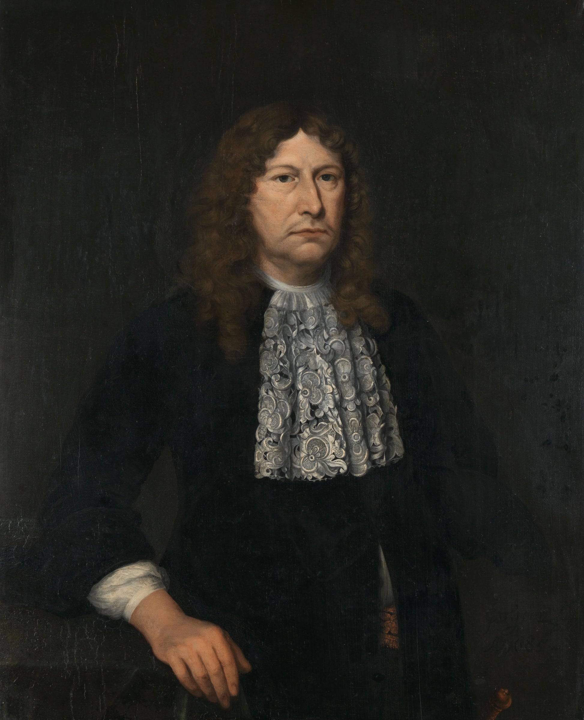 Portrait of Johannes Camphuys, Governor-General of the Dutch East Indies – Gerrit van Goor (mentioned on object) Vintage Portrait Art Print | Wall Art Poster