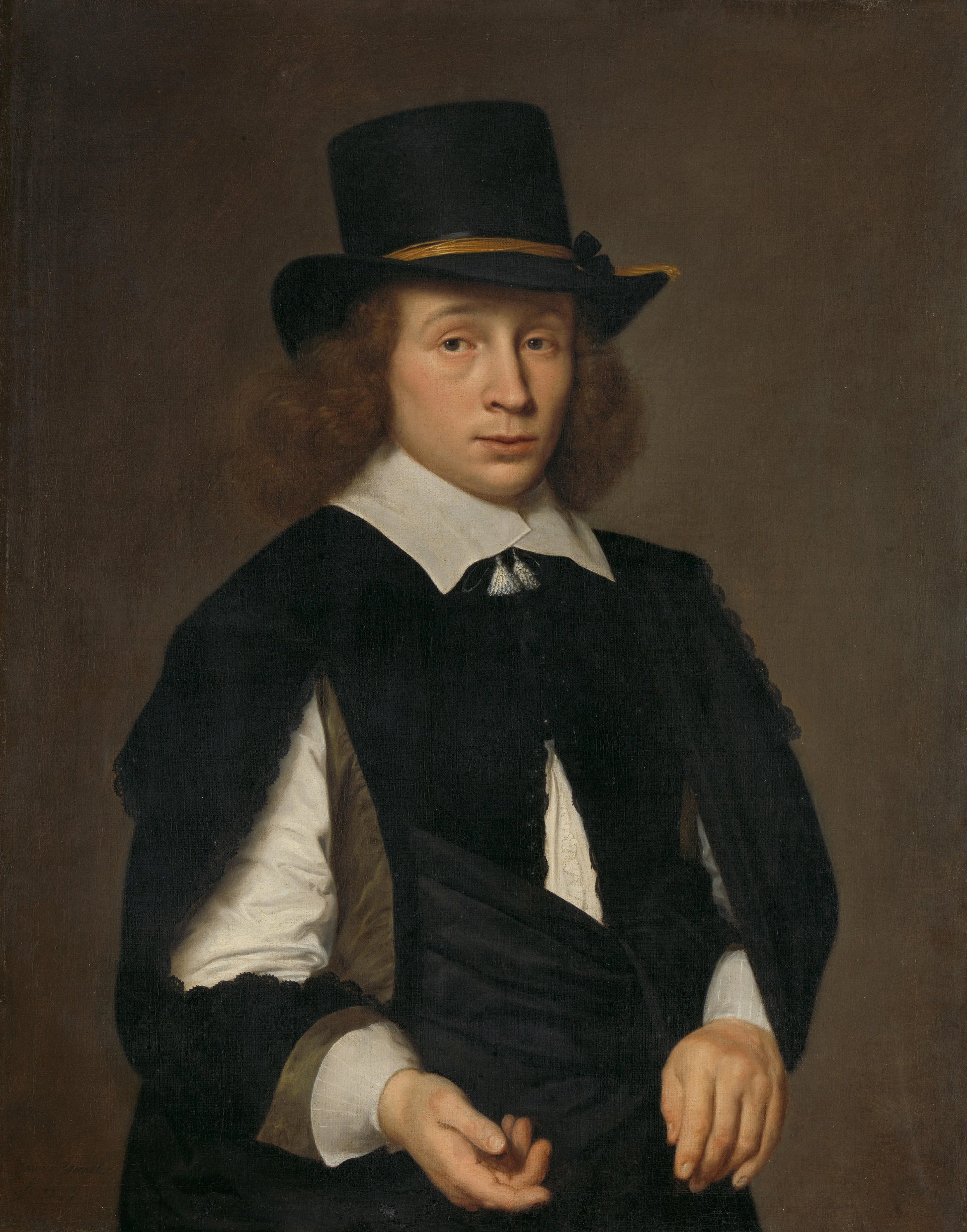 Portrait of Dirck Hendrick Meulenaer (1620-in or after 1649 ?) – Paulus Hennekyn (vermeld op object) Vintage Portrait Art Print | Wall Art Poster