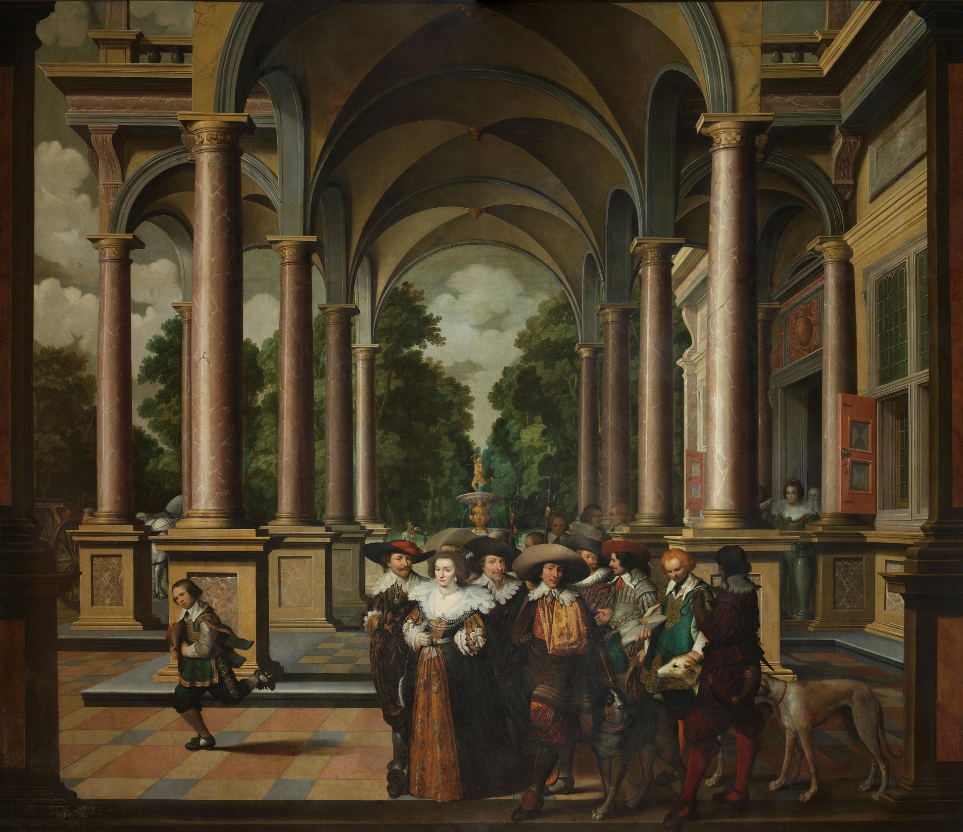 A Seven-Part Decorative Sequence: A Gallery – Dirck van Delen Vintage Art Print | Wall Art Poster