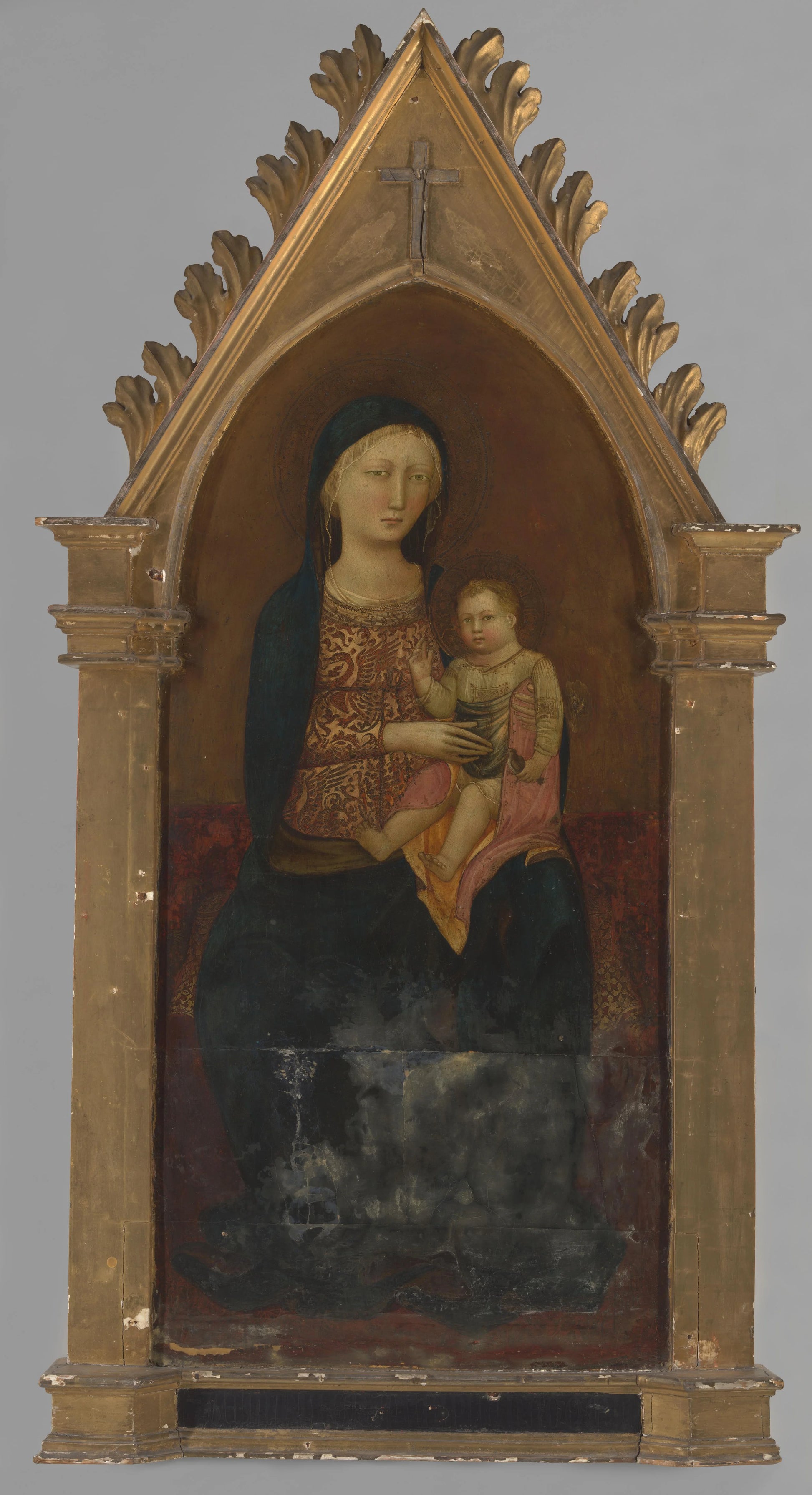 Virgin and Child – attributed to Pseudo-Ambrodigio di Baldese Vintage Art Print | Wall Art Poster