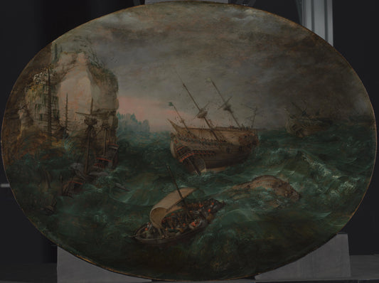 Shipwreck off a Rocky Coast – Adam Willaerts (eigenhandig gesigneerd) Vintage Art Print | Wall Art Poster