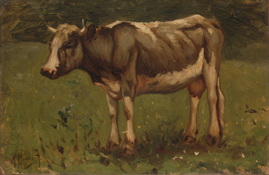 Koe – Anton Mauve (mentioned on object) Vintage Animal Study Art Print | Wall Art Poster