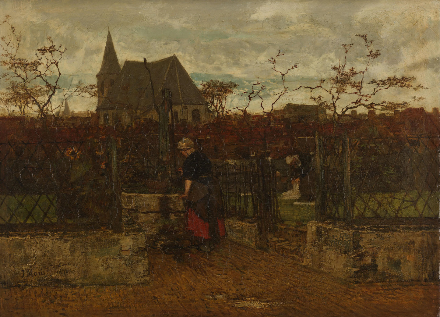 A Bleaching Field – Jacob Maris Vintage Art Print | Wall Art Poster