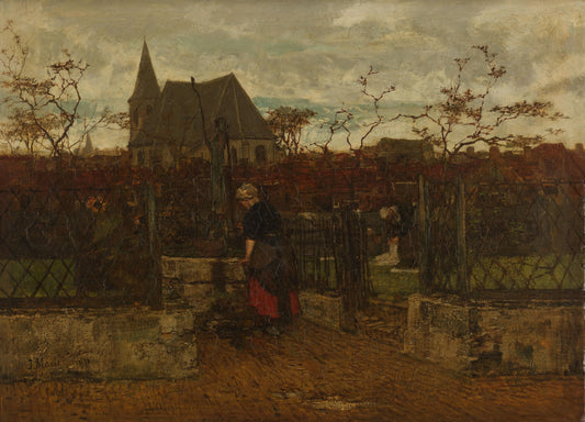 A Bleaching Field – Jacob Maris Vintage Art Print | Wall Art Poster