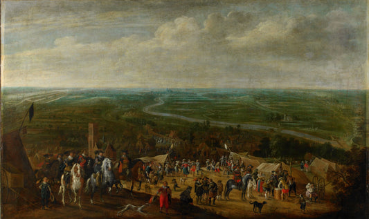 Prince Frederik Hendrik at the Siege of 's-Hertogenbosch, 1629 – Pauwels van Hillegaert Vintage Art Print | Wall Art Poster