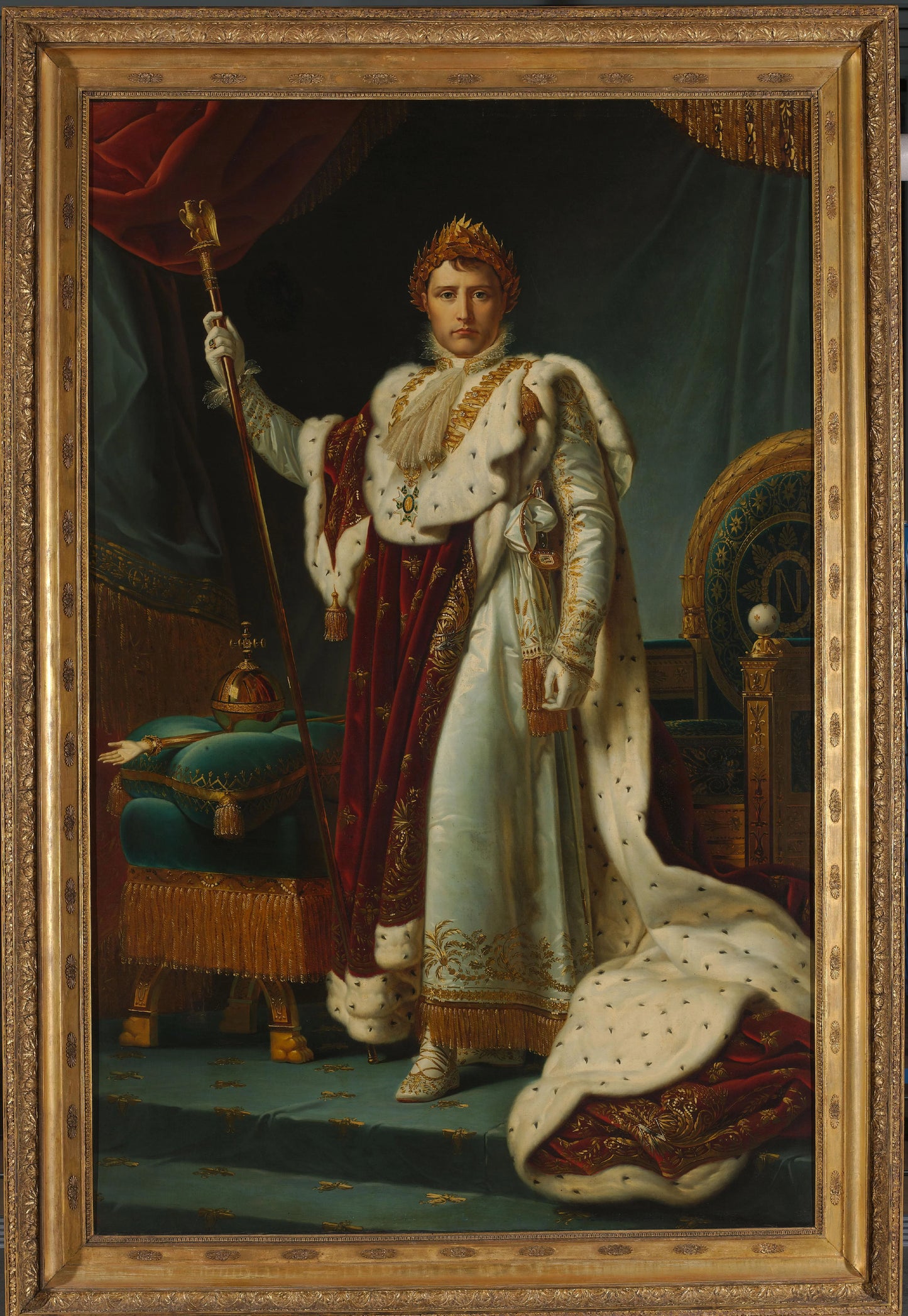 Emperor Napoleon I in Coronation Robes, 2 December 1804 – workshop of François Gérard Vintage Art Print | Wall Art Poster